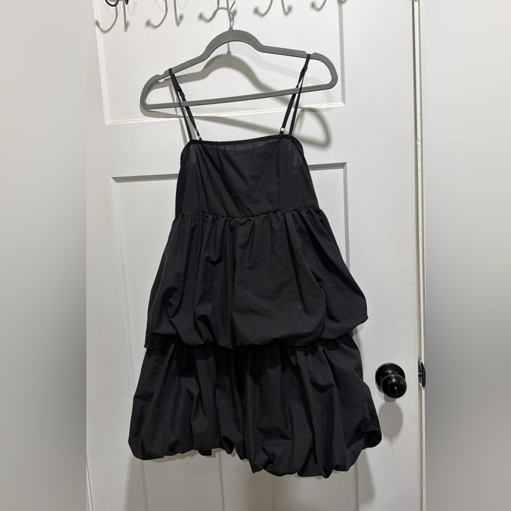 SHEIN Black Midi Dress